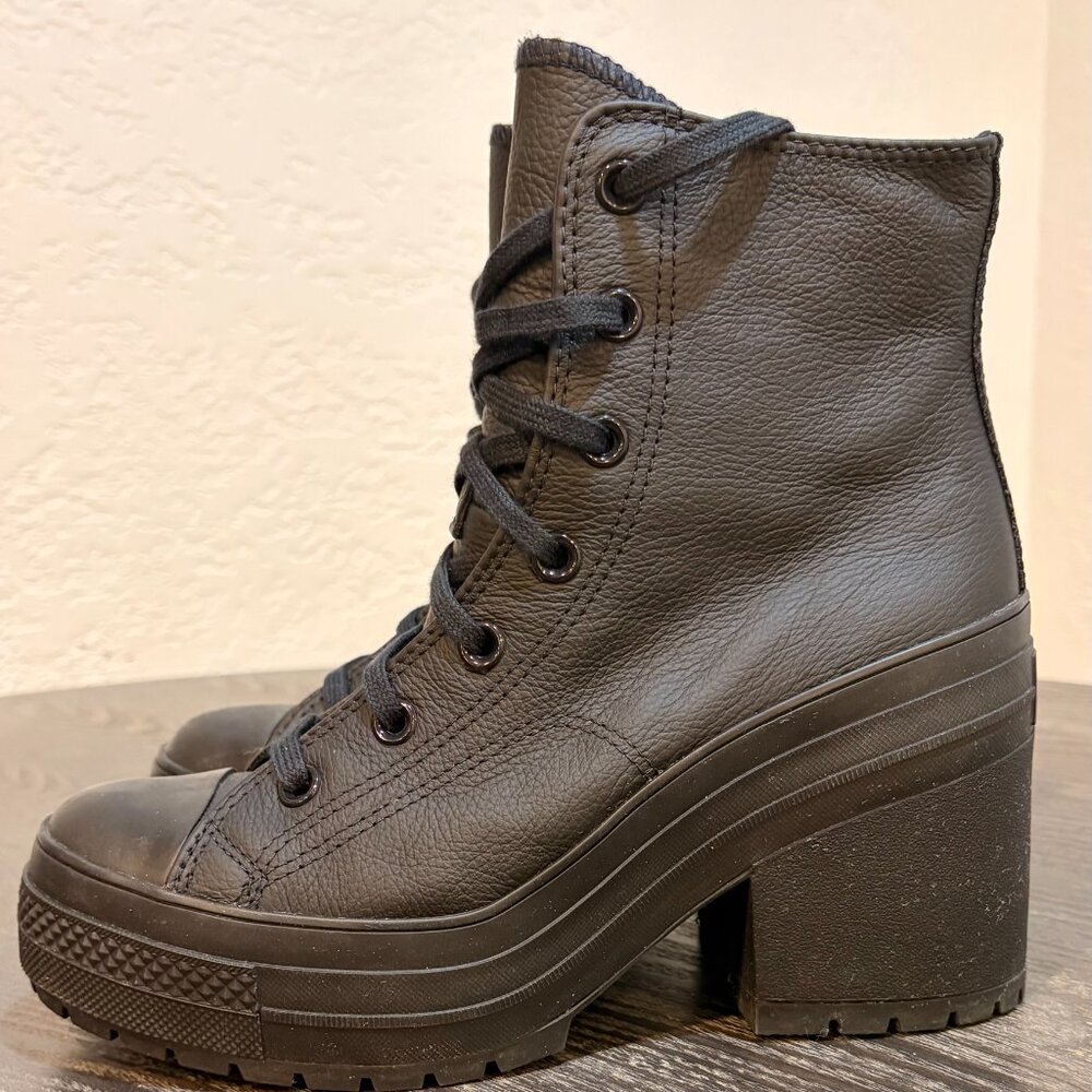 Chucks – Converse Chuck 70 De Luxe Heel Leather Shoe - Black